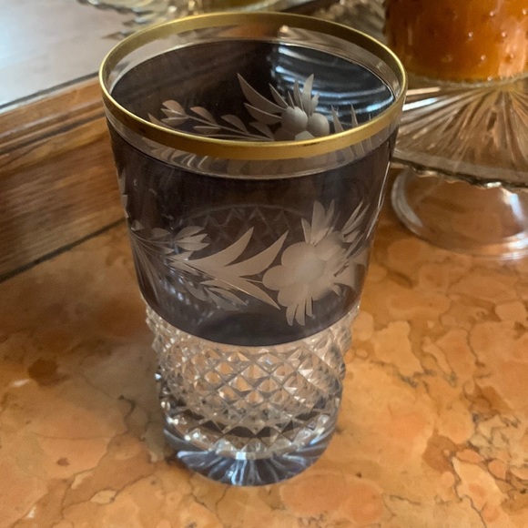 Ebeling & Reuss Sapphire Cut to Clear Crystal Tumbler - Picture 1 of 4